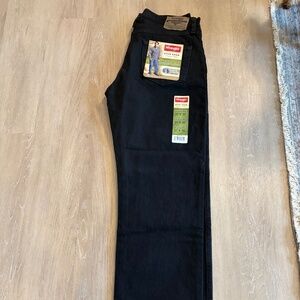 Wrangler Five Star Regular Fit U-Shape Black Jeans